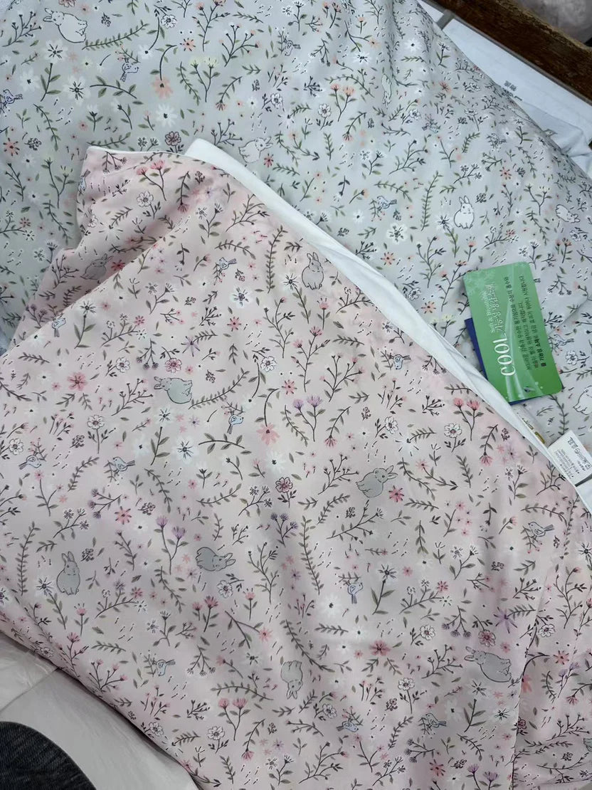 <降温!紗涼感被> 花花兔仔款