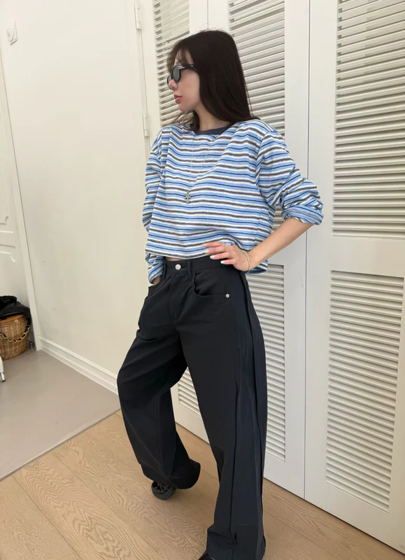 Two Cut Straight Pants