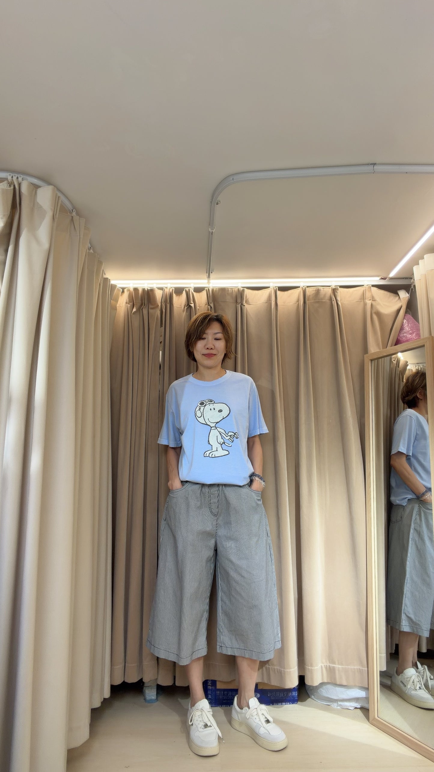 Snoopy 洗水棉tee