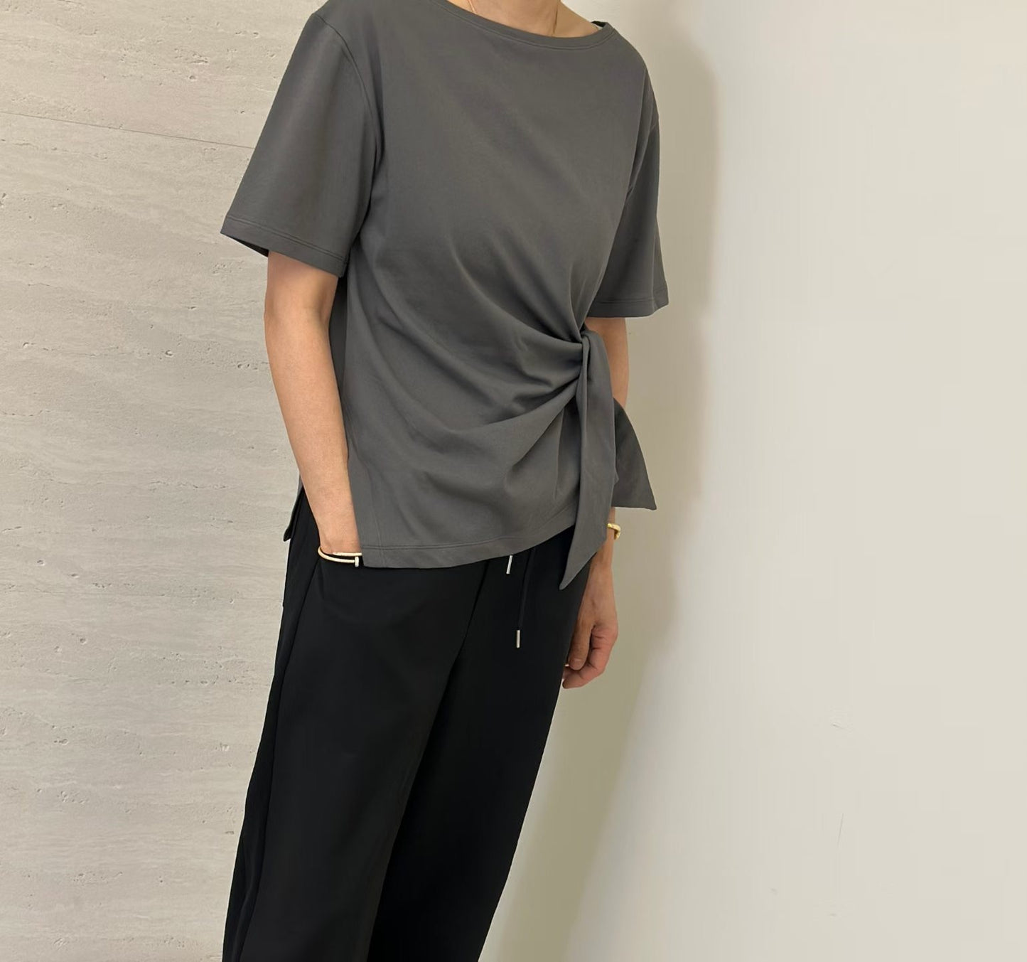 收腰cotton top
