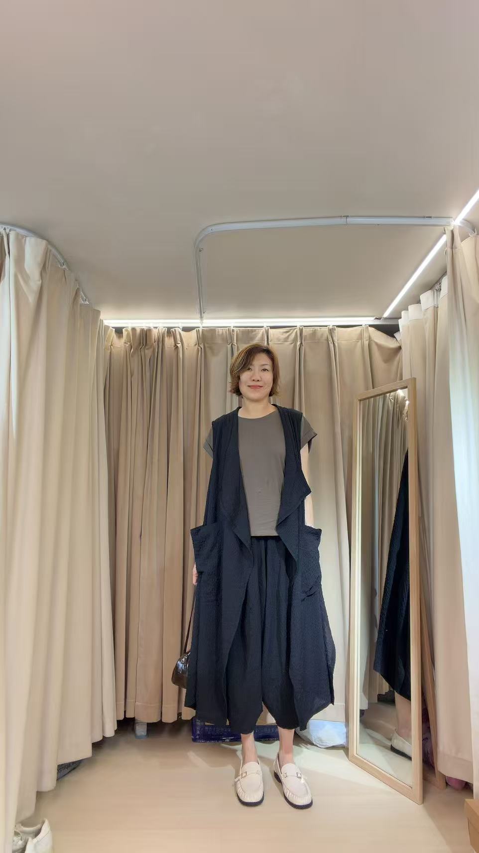 全橡筋褲頭免燙不規則裙褲