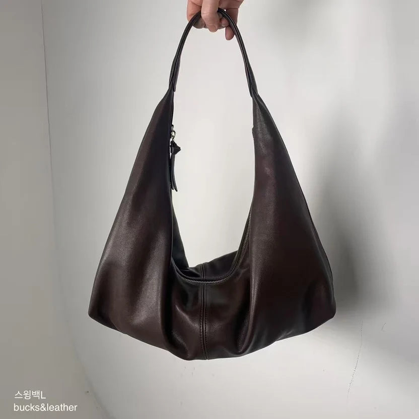 Real Leather Croissant Bag(包包)