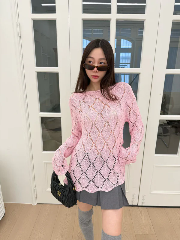 Knitted Long Sleeves Top