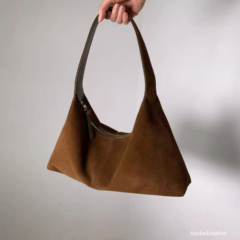 Real Leather Triangle Zipped Bag（包包）