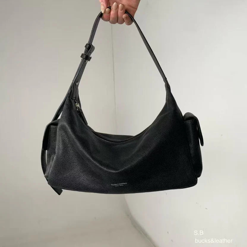 26SS Cargo On Shoulder Leather Bag 牛皮亮面（包包）