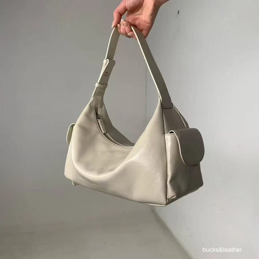 26SS Cargo On Shoulder Leather Bag 牛皮亮面（包包）