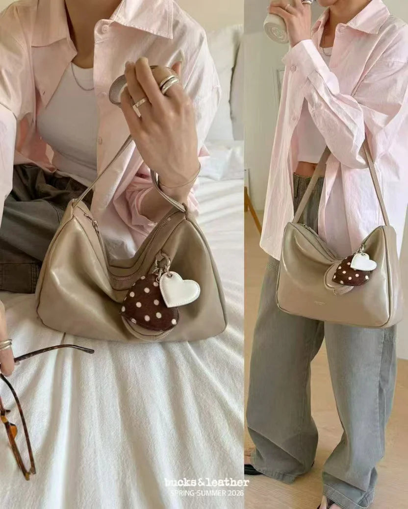26SS Office Leather Bag 亮面牛皮￼（包包）