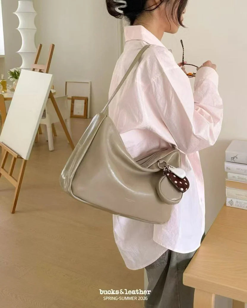 26SS Office Leather Bag 亮面牛皮￼（包包）