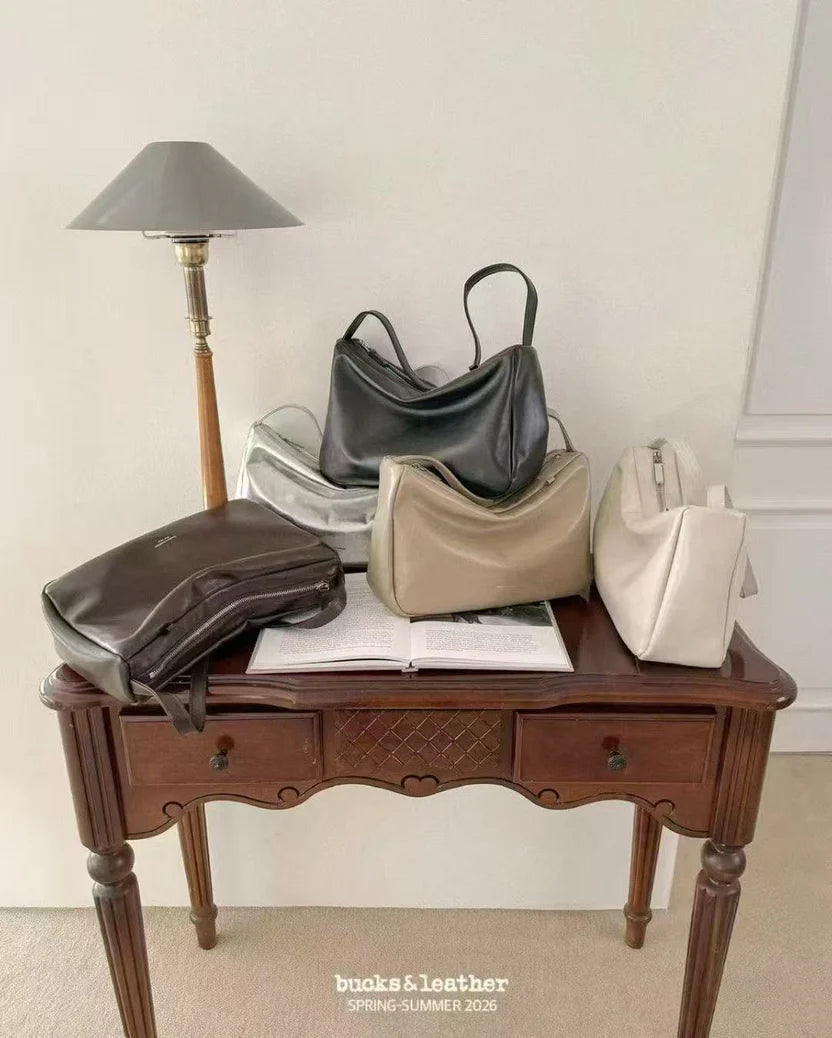 26SS Office Leather Bag 亮面牛皮￼（包包）