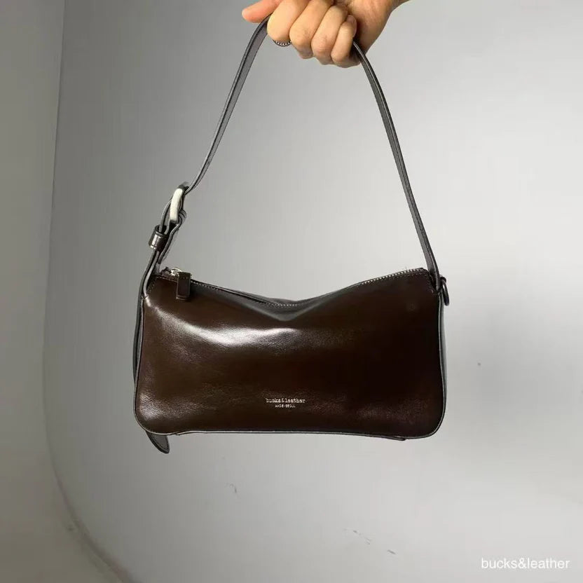 26SS Big Button Side Leather Bag 牛皮亮面（包包）