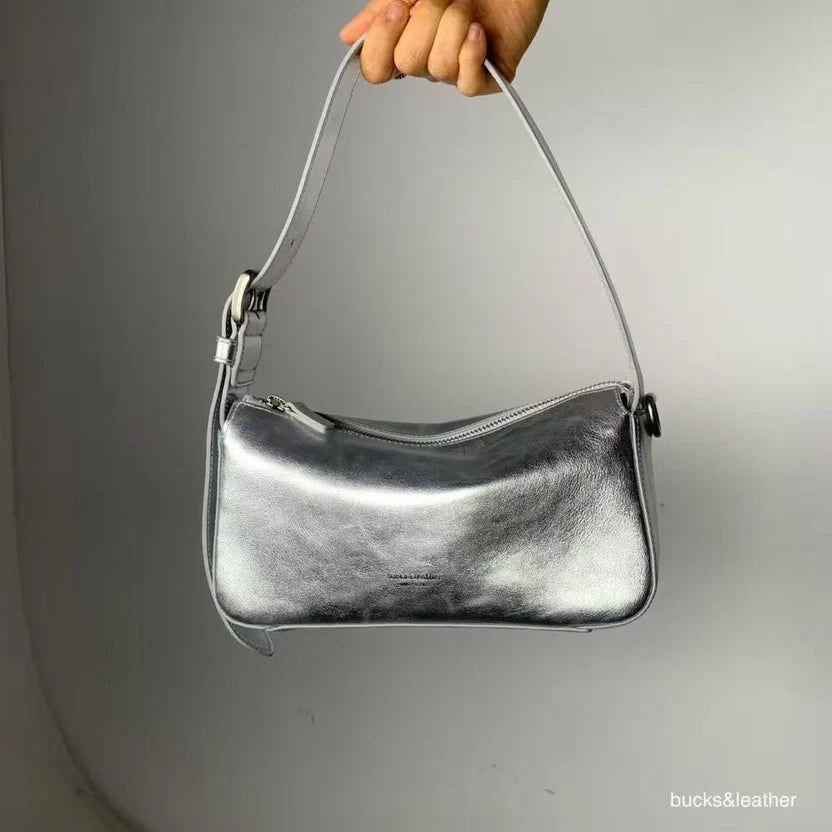 26SS Big Button Side Leather Bag 牛皮亮面（包包）