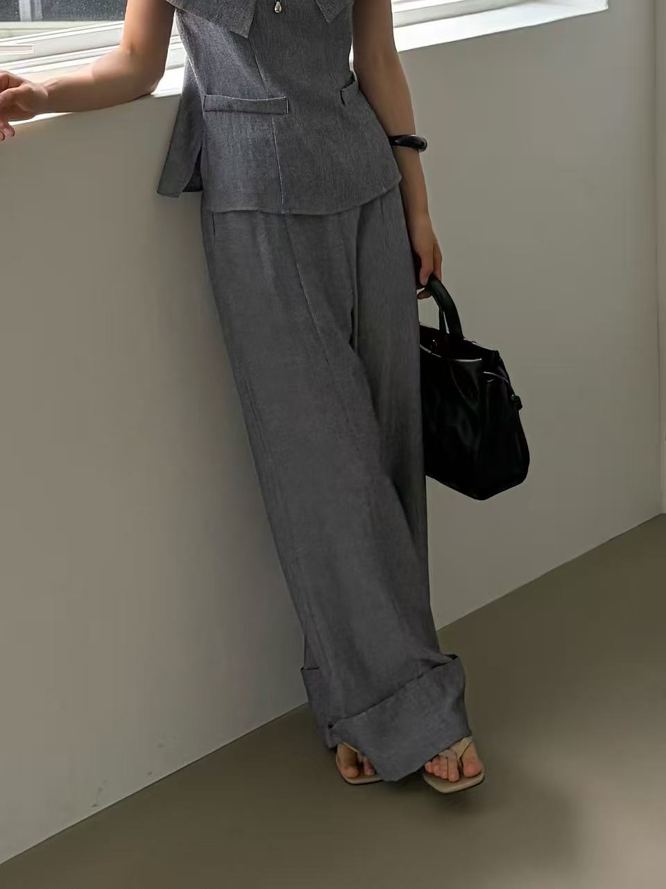 Office Chiffon Pants