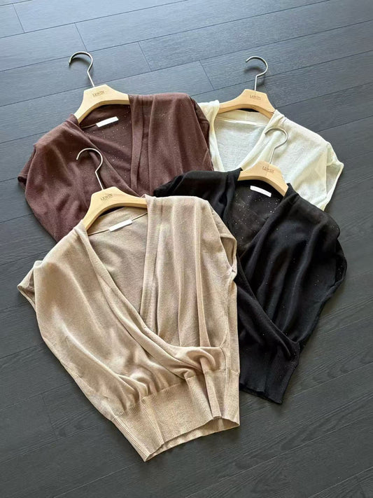 Bling bling wrap top