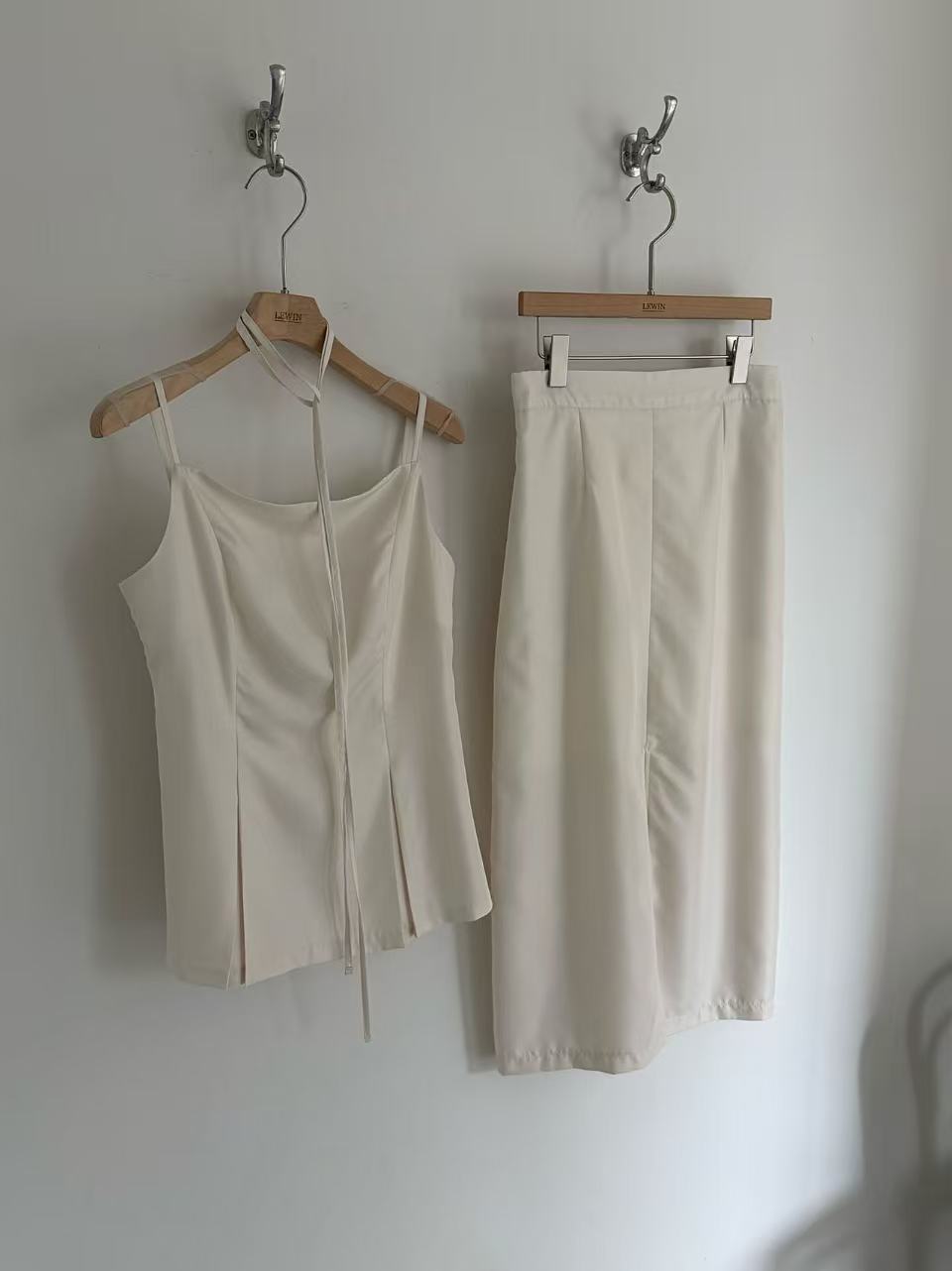 Chiffon Slit Midi Skirt
