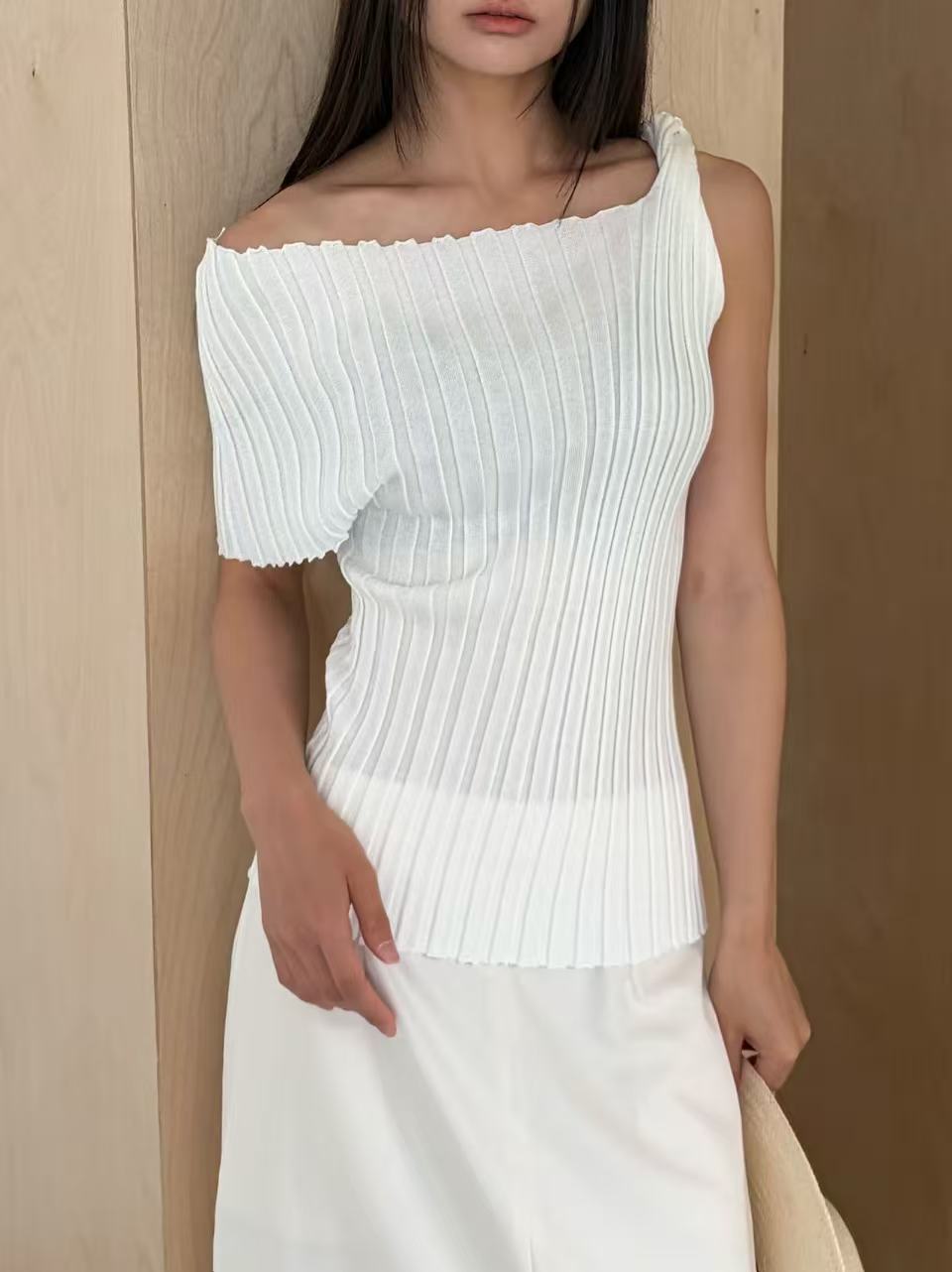 Knot Knitted T Top