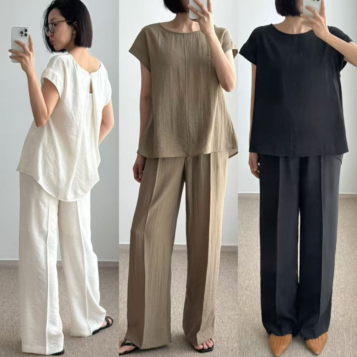 Linen Straight Leg Pants