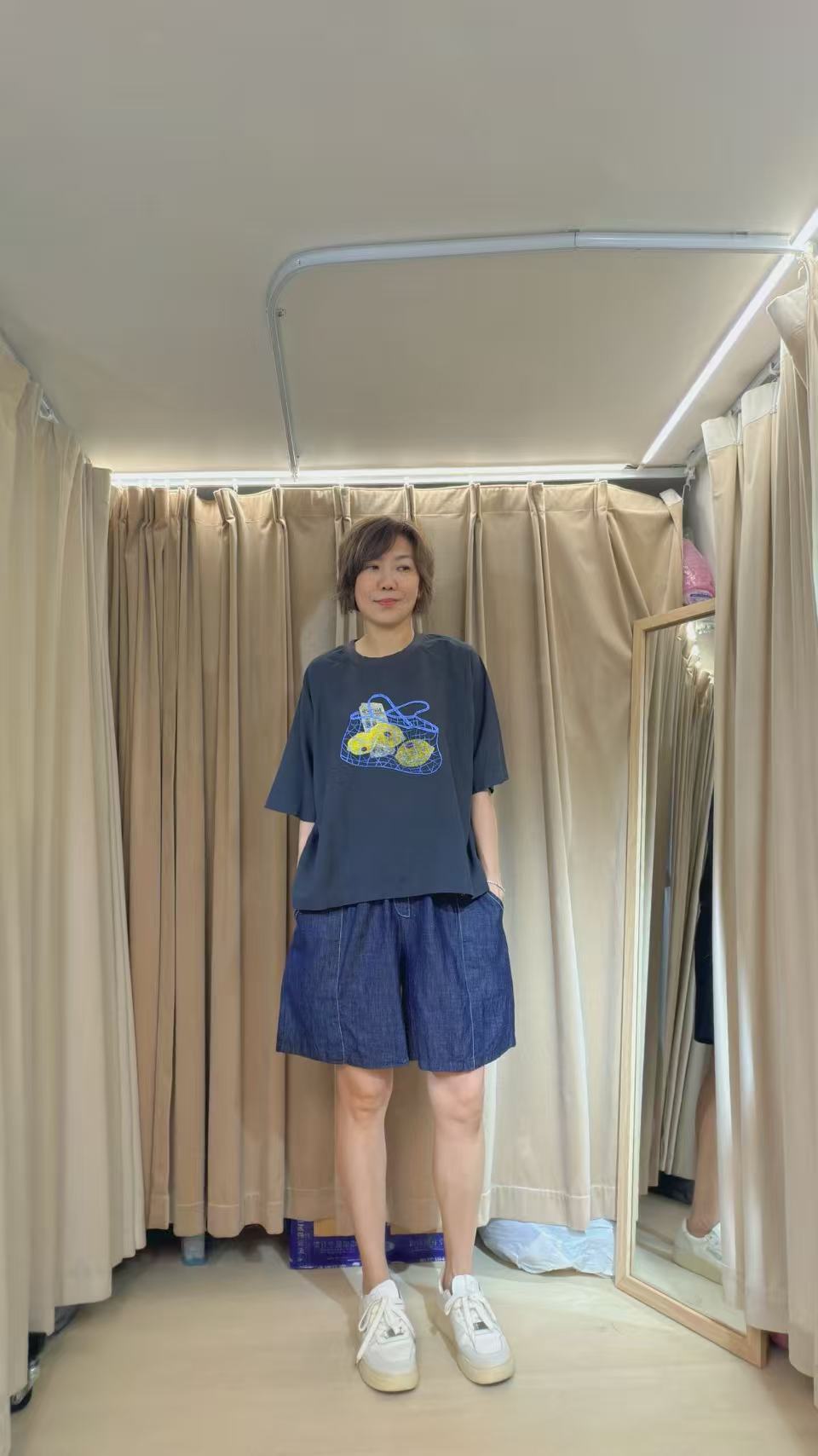Kitty 洗水棉tee