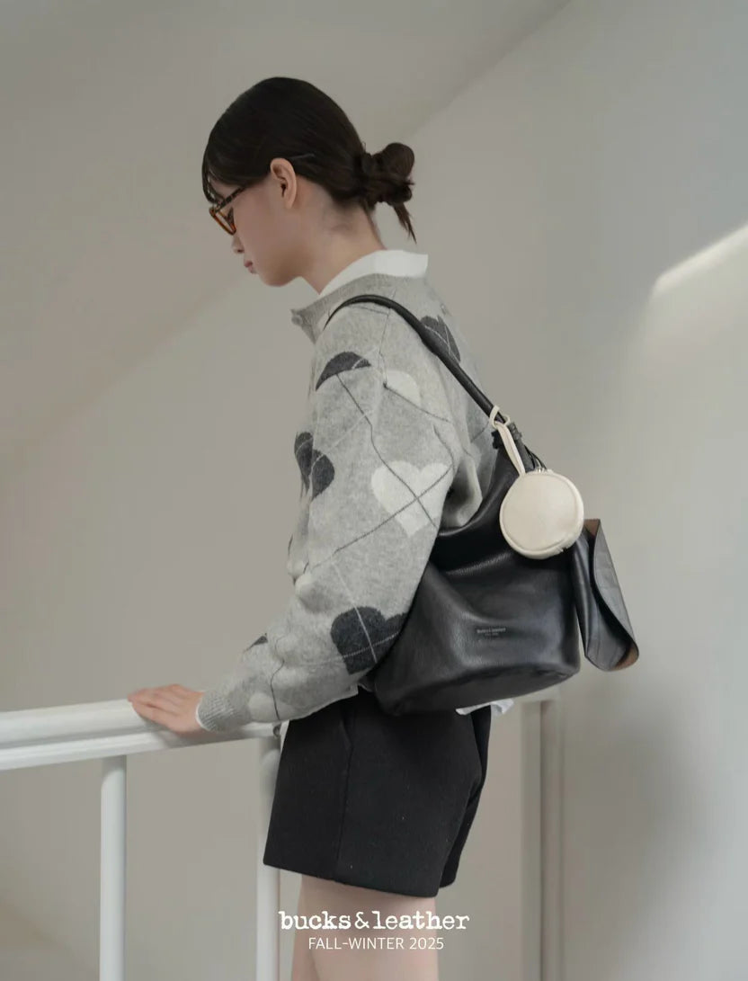 Circle Bucket Bag (with coin bag)（包包）