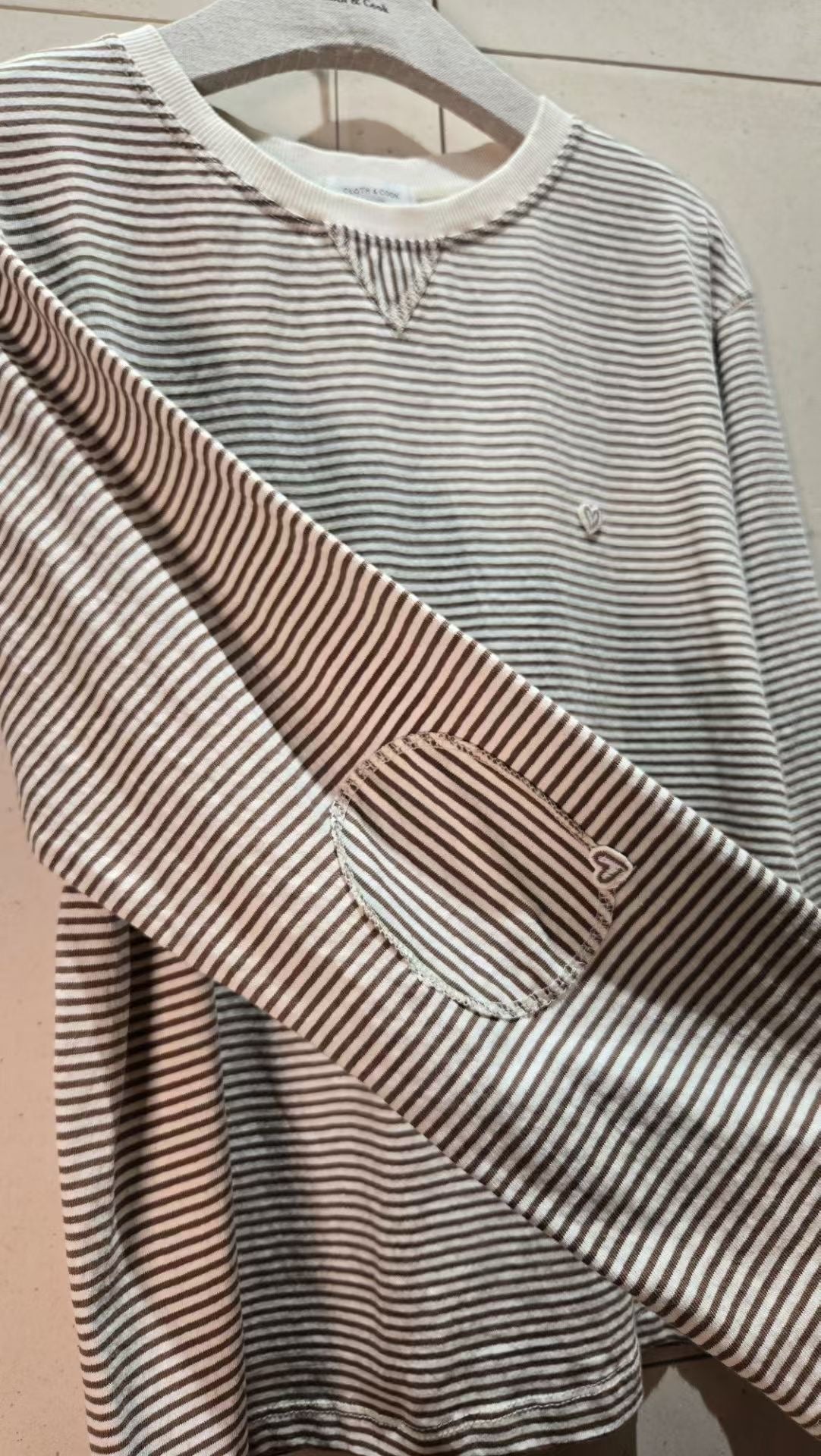 秋天薄橫間Tee￼