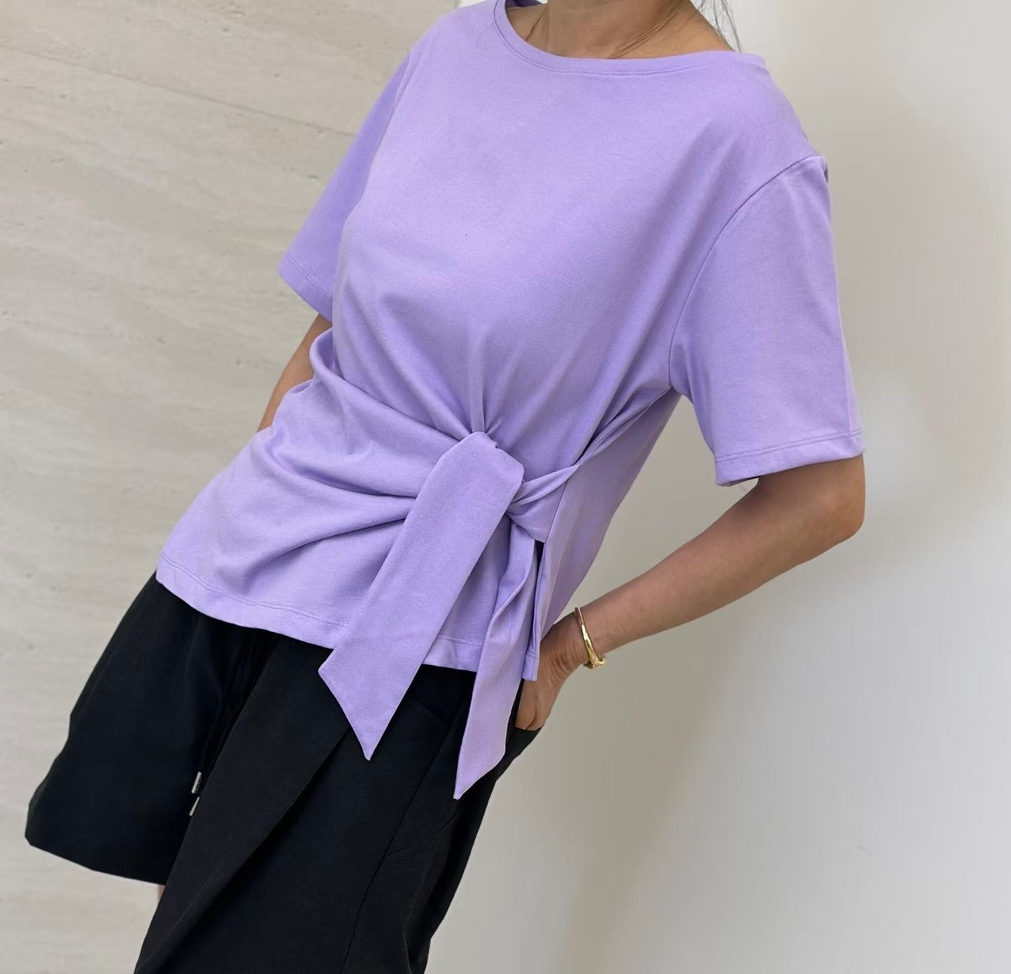 收腰cotton top