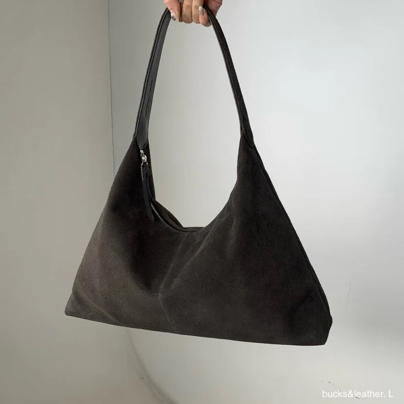 Real Leather Triangle Zipped Bag（包包）