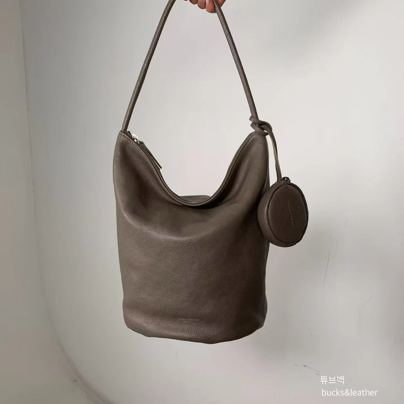 Circle Bucket Bag (with coin bag)（包包）
