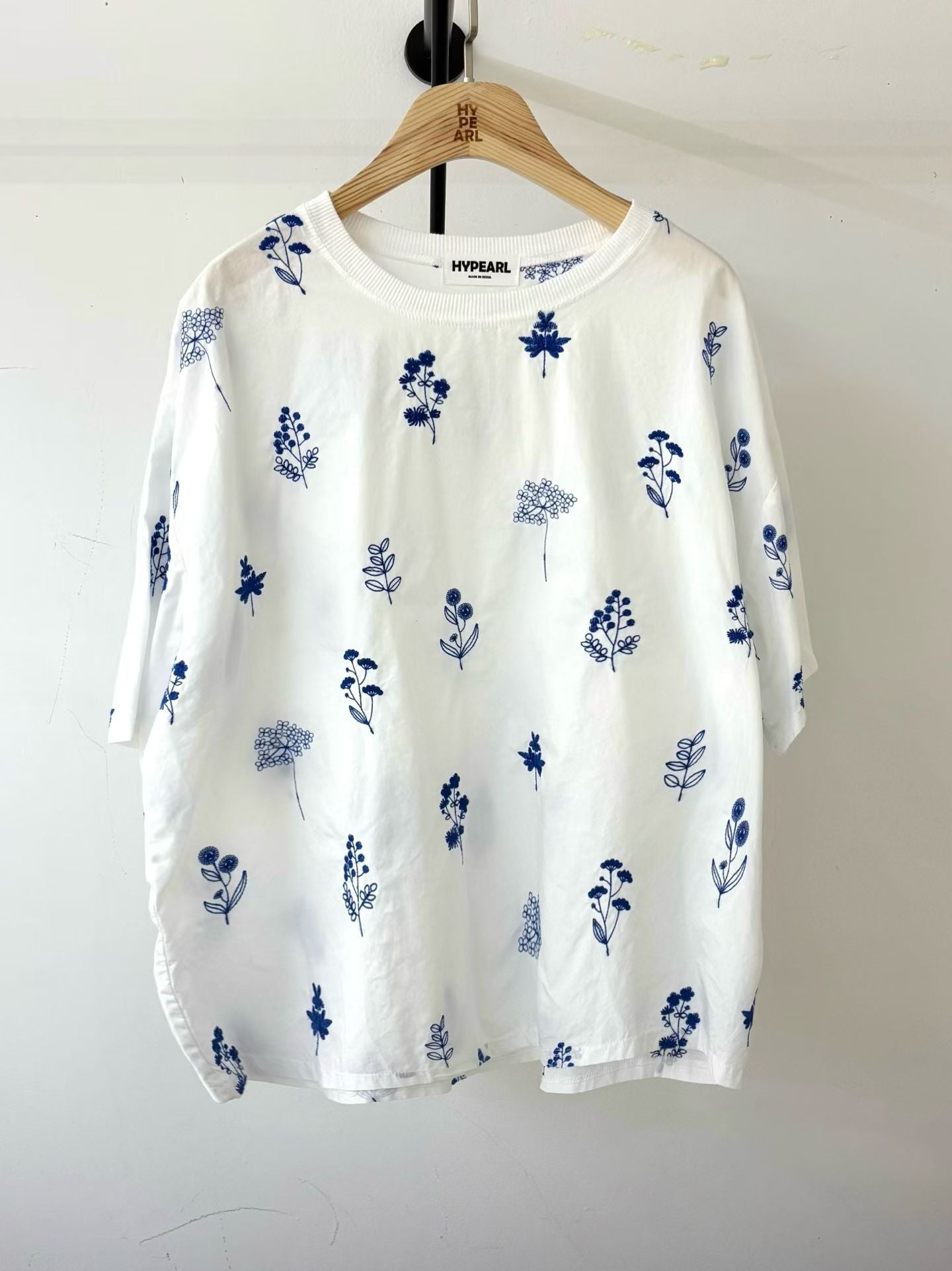 前後束花tee