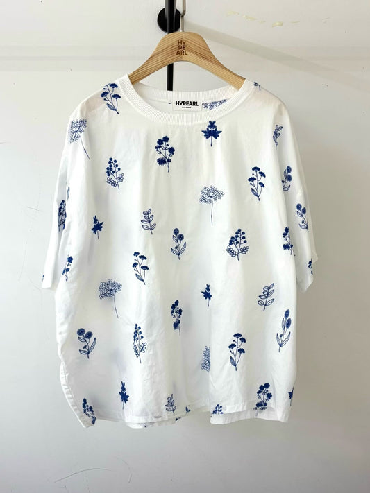 前後束花tee