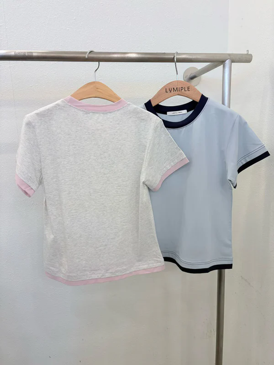 Cotton Outlined  T Top