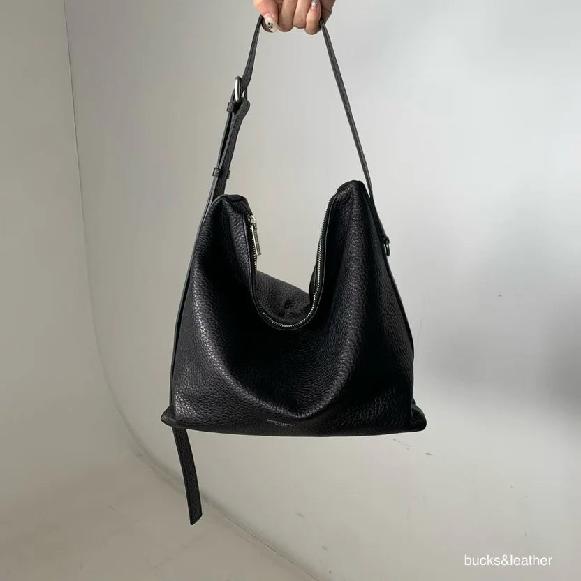 Real Leather Office Zipped Bag 小號（包包）