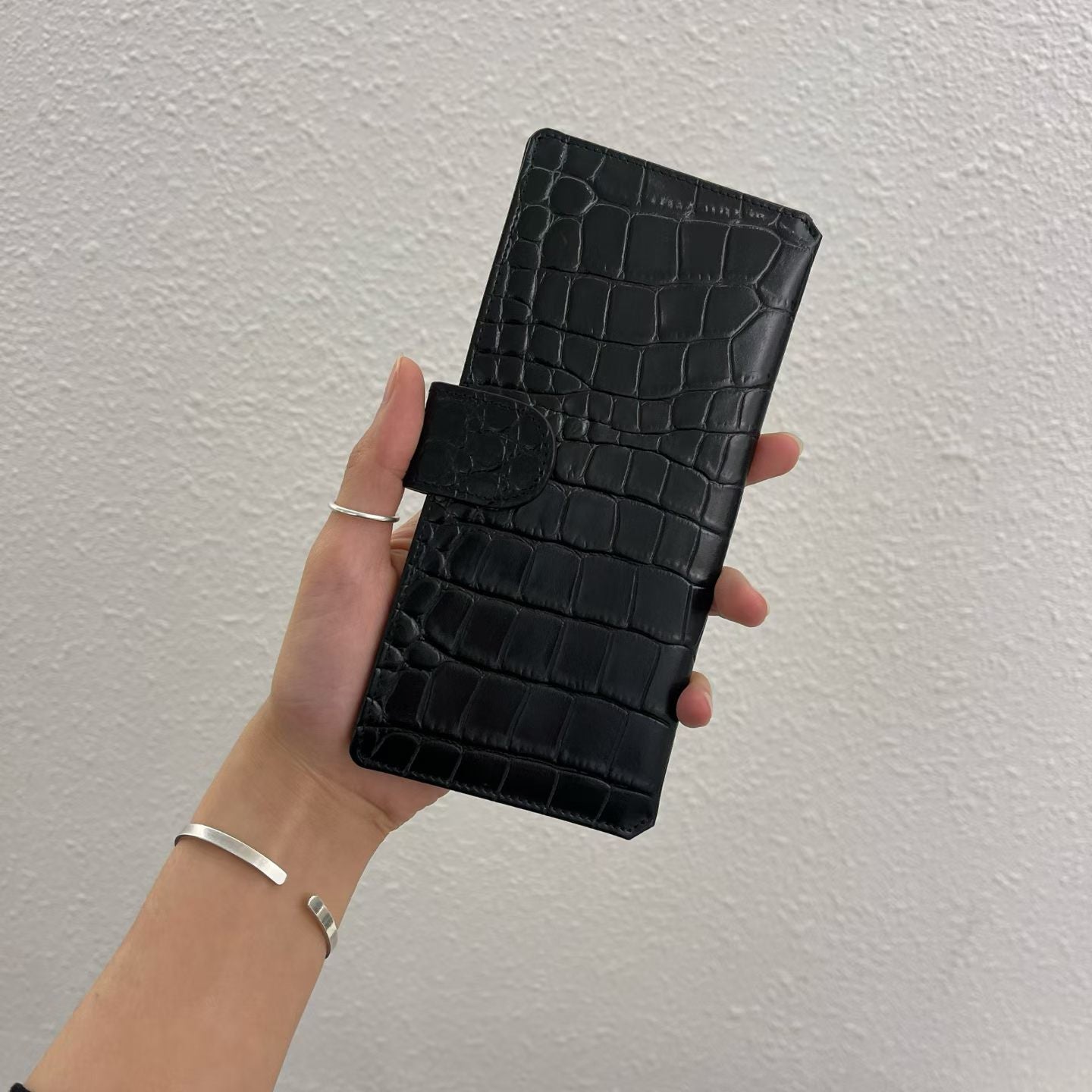 真皮長銀包