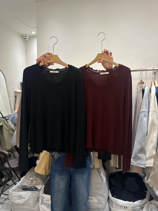 Ruffles 軟綿綿打底T ￼
