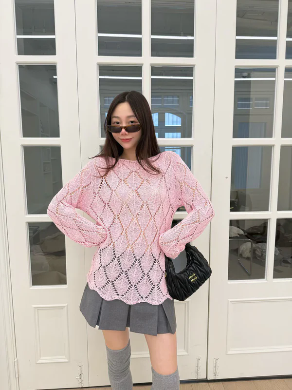 Knitted Long Sleeves Top
