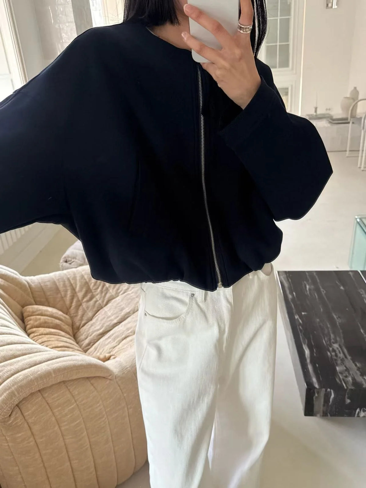 高質棉短外套橡筋腰￼