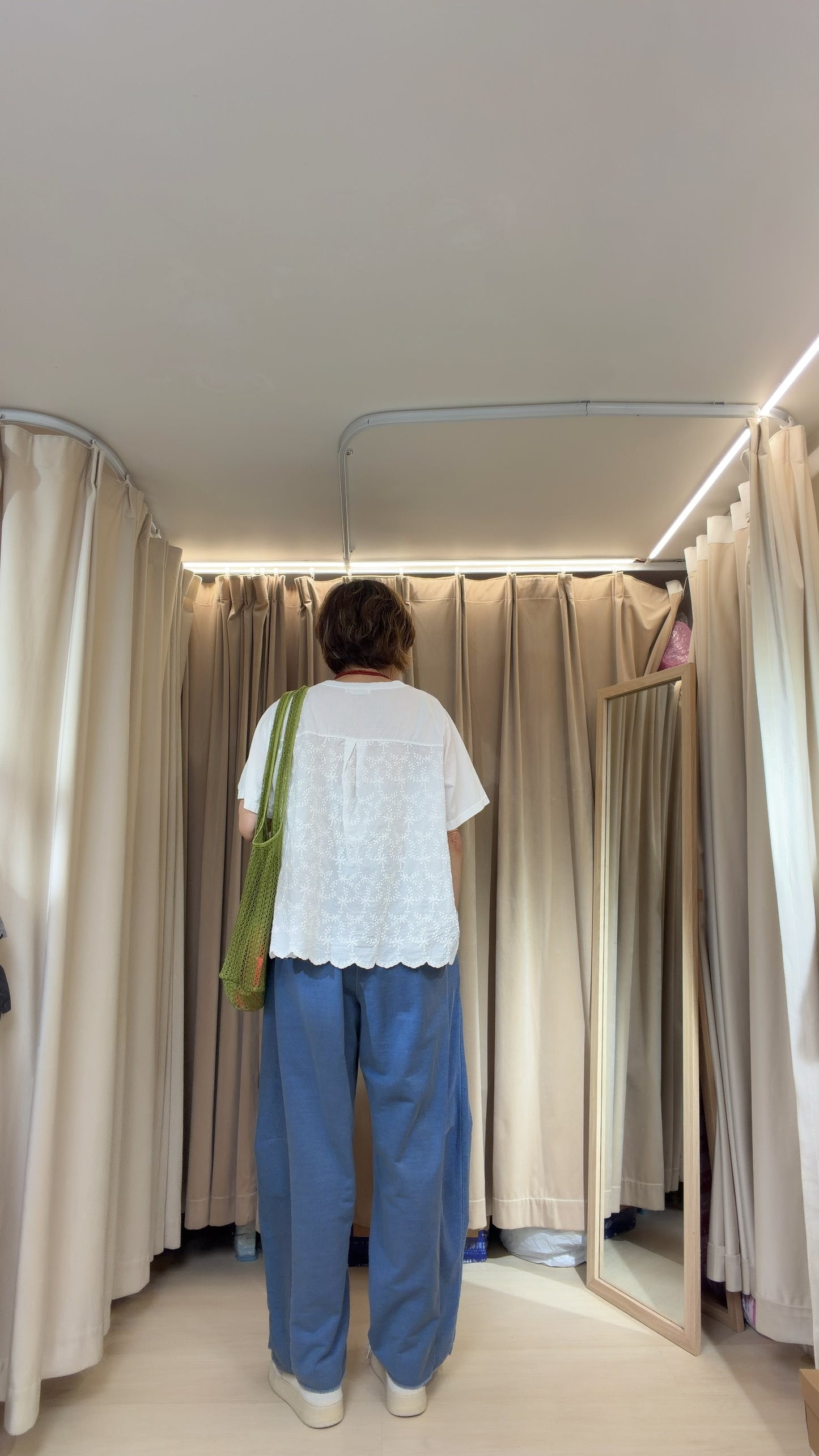 Cotton後織花tee