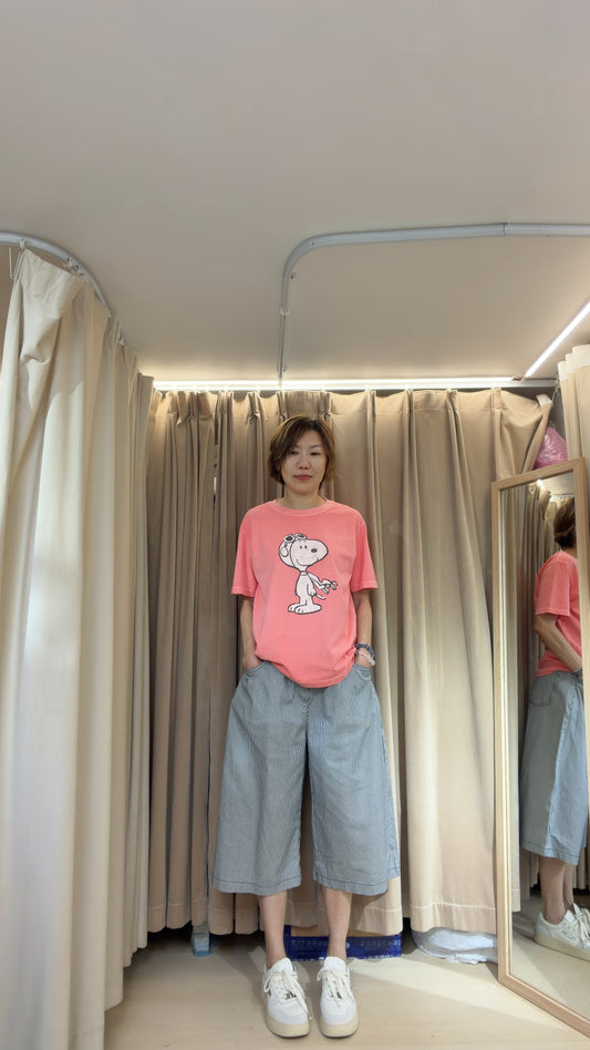 Snoopy 洗水棉tee