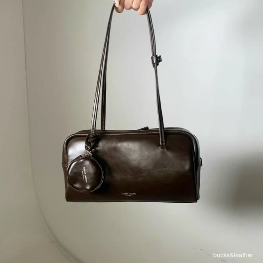 Real Leather Box Bag 大號（包包）