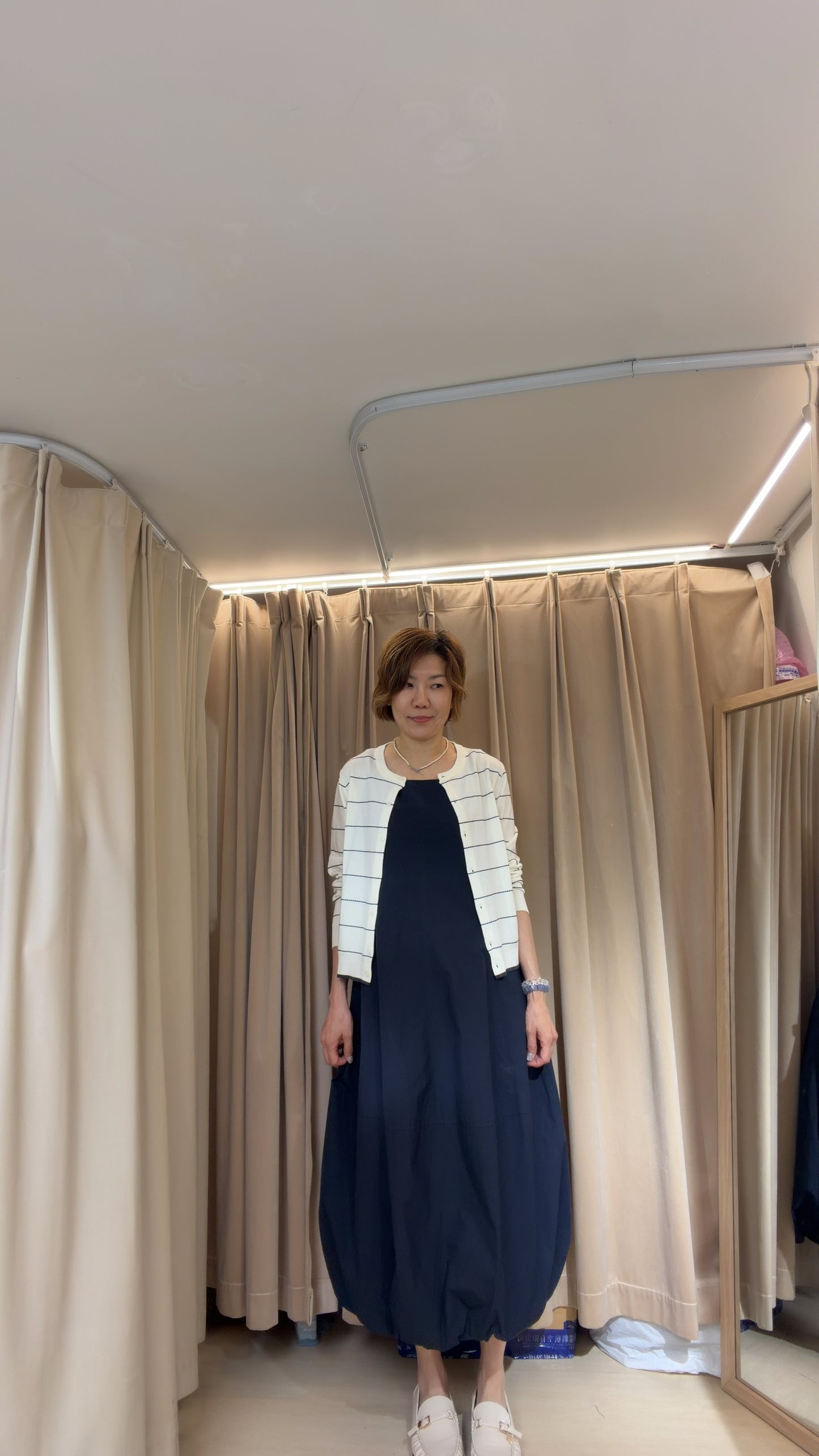 織花条子cardigan