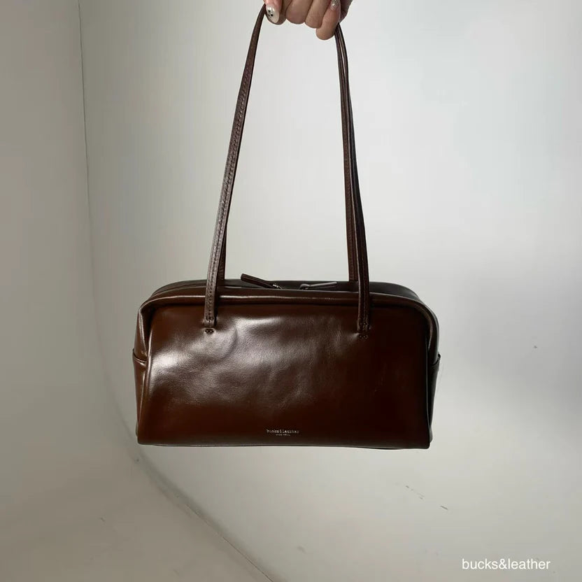 Real Leather Box Bag 大號（包包）