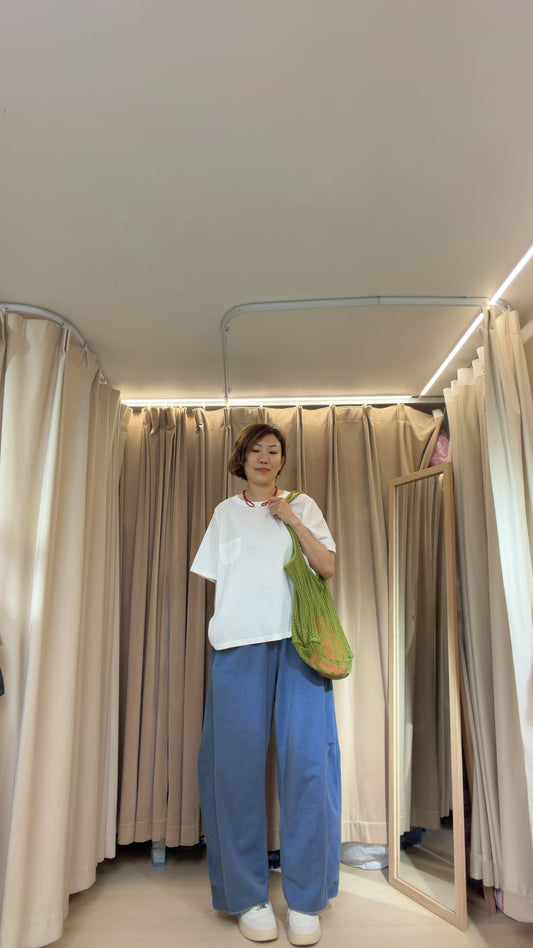 Cotton後織花tee