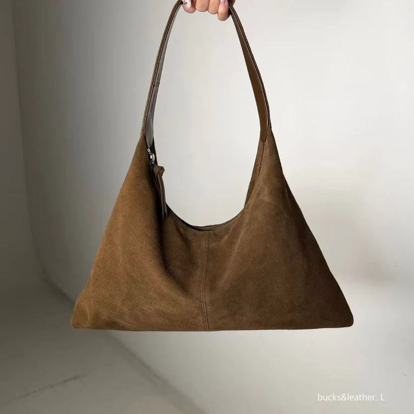 Real Leather Triangle Zipped Bag（包包）