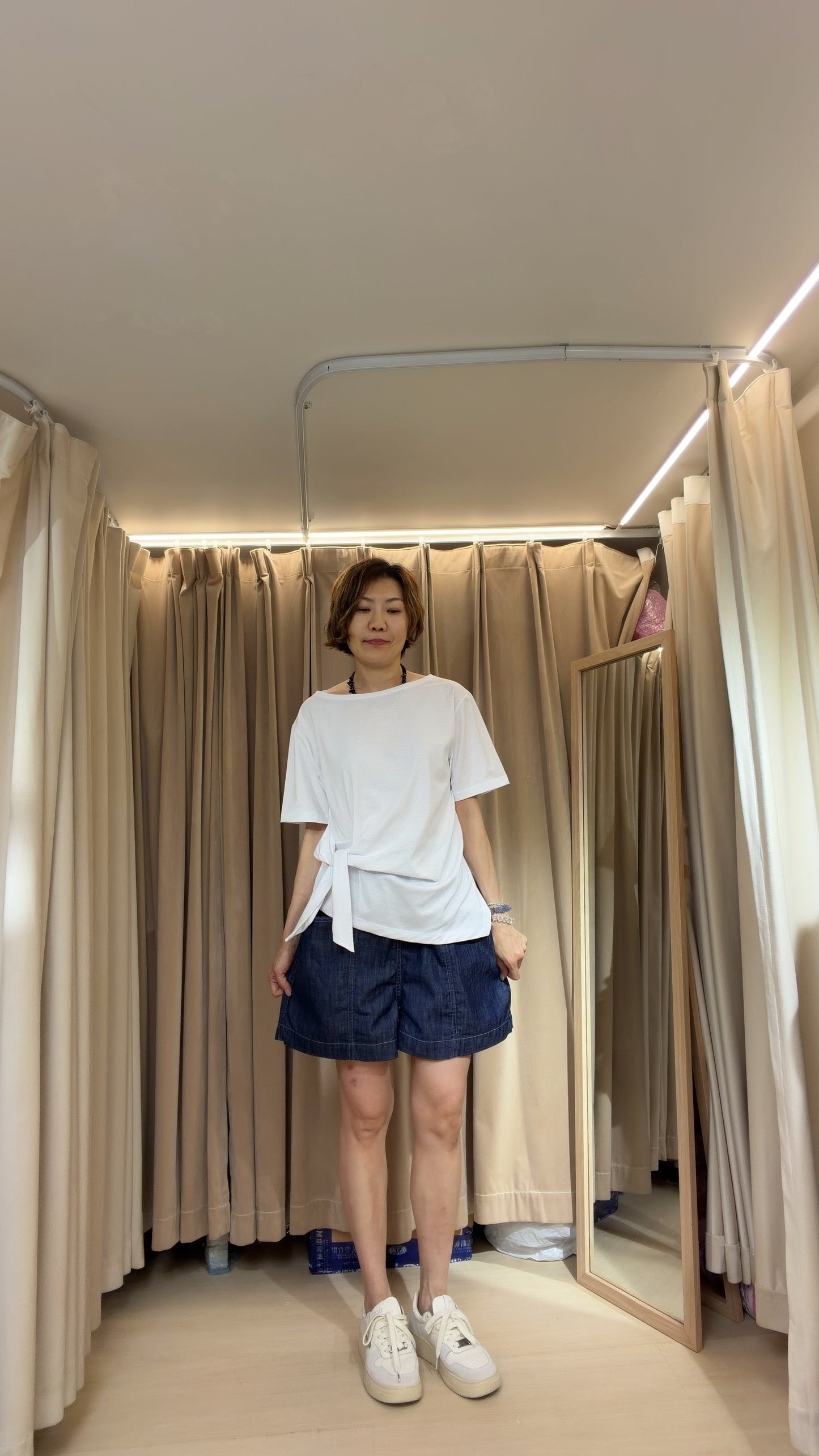 收腰cotton top