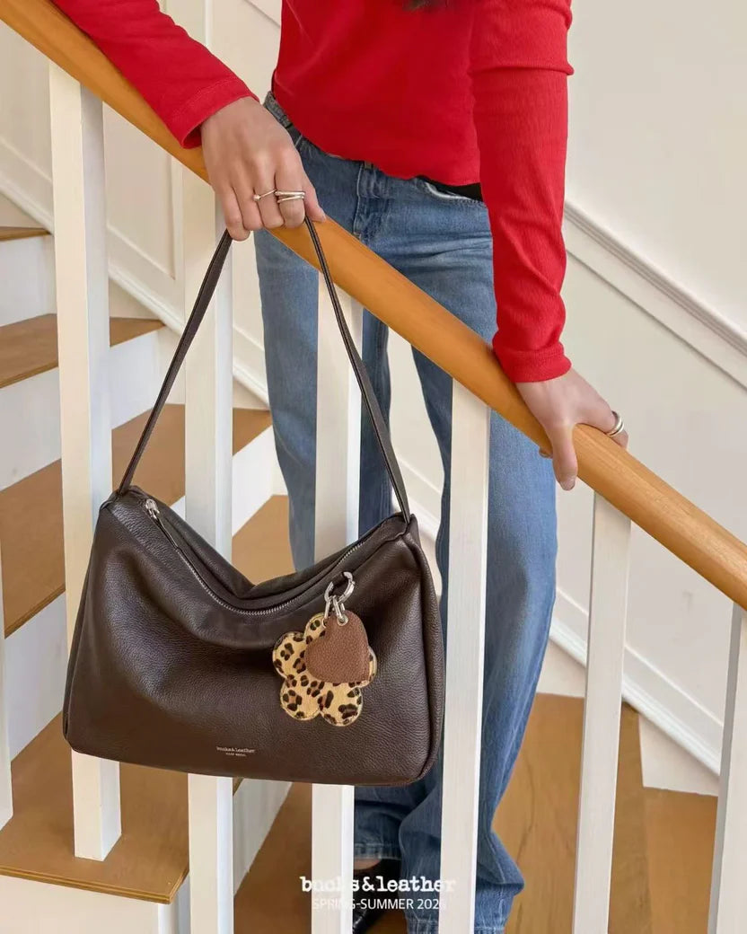26SS Office Leather Bag ￼小荔枝紋￼羊仔皮（包包）