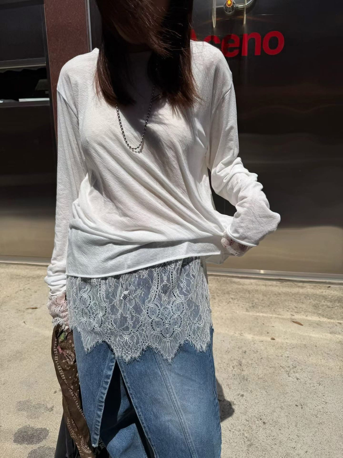 Fran双面襯tee