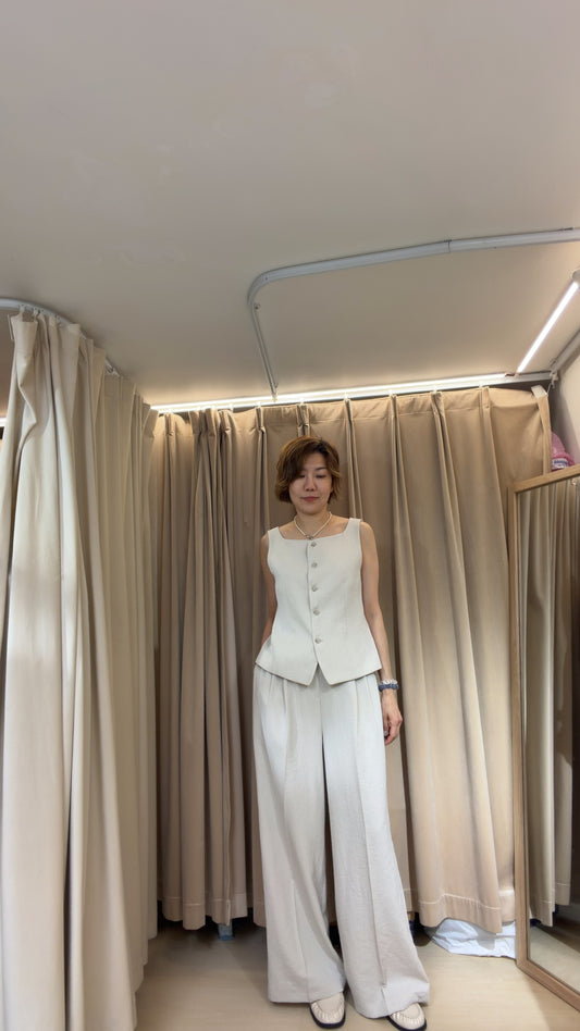 米色套裝褲