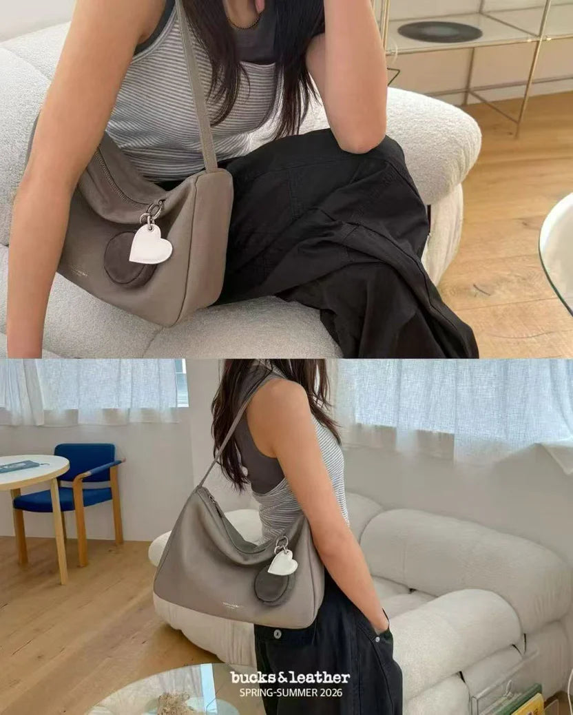 26SS Office Leather Bag ￼小荔枝紋￼羊仔皮（包包）