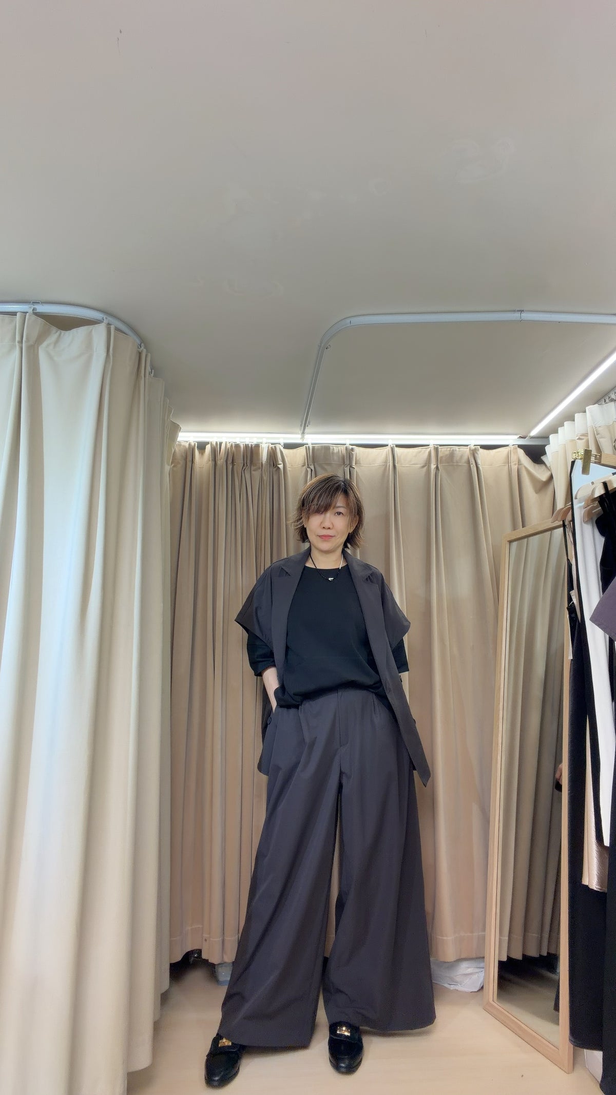 厚實挺身雪紡外套Jacket ￼