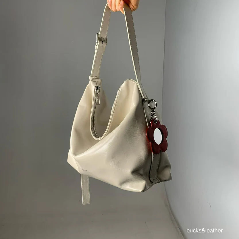 Real Leather Office Zipped Bag 小號（包包）