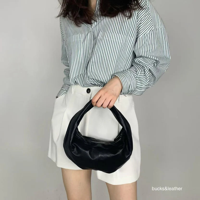 French Handle Real Leather Bag（包包）