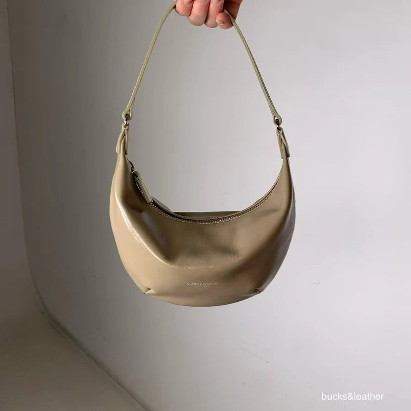 Real Leather Small Moon Bag（包包）
